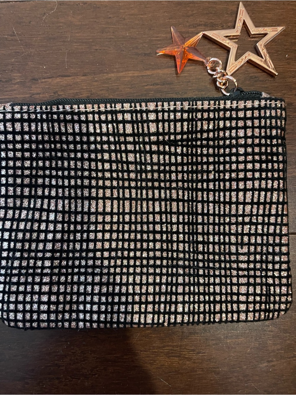 limited edition mac holiday zipper glitter pouch star pull tags ✨ - Picture 4 of 6